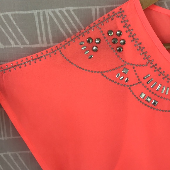 Fluorescent Coral Top - Picture 5 of 6